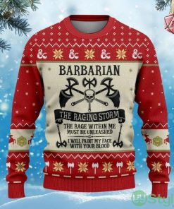 Barbarian Dungeons & Dragons Ugly Sweater Product Photo 1
