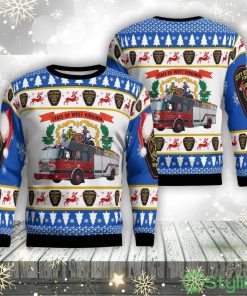 Benwood, Marshall County, West Virginia, Benwood Fire Department Christmas Ugly Sweater 3d Xmas Gifty Gift Product Photo 1
