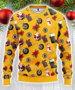 Boston Bruins Santa Claus Snowman Christmas Ugly Sweater Christmas Gift For Sport Fans Product Photo 1