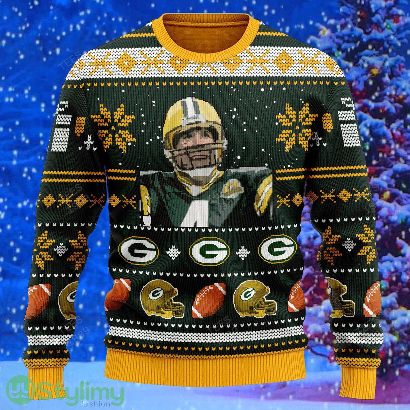 Brett Favre green bay packers NFL Knitted Xmas Sweater Gift Men And Women 2 Brett Favre green bay packers NFL Knitted Xmas Sweater Gift Men And Women - Brett Favre green bay packers NFL Knitted Sweater Photo 2