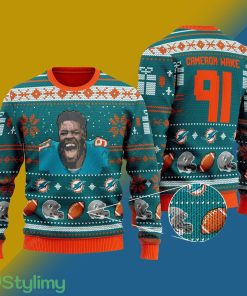 Cameron Wake miami dolphins NFL Knitted Xmas Sweater Gift Men And Women - Cameron Wake miami dolphins NFL Knitted Sweater Photo 1