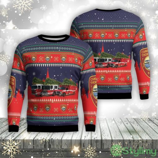 Campton Station, New Hampshire, Campton-Thornton Fire Department Aop Ugly Sweater Family Gift