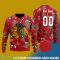Chicago Blackhawks Snowflakes Reindeer 3D Sweater Custom Number And Name - Chicago Blackhawks - CUSTOMIZE YOUR NAME & NUMBER Photo 2