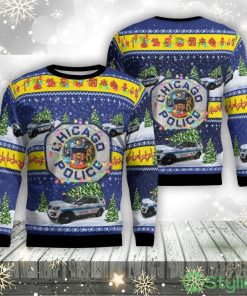Chicago Police Ford Police Interceptor Utility Christmas Aop Ugly Sweater Family Gift Product Photo 1