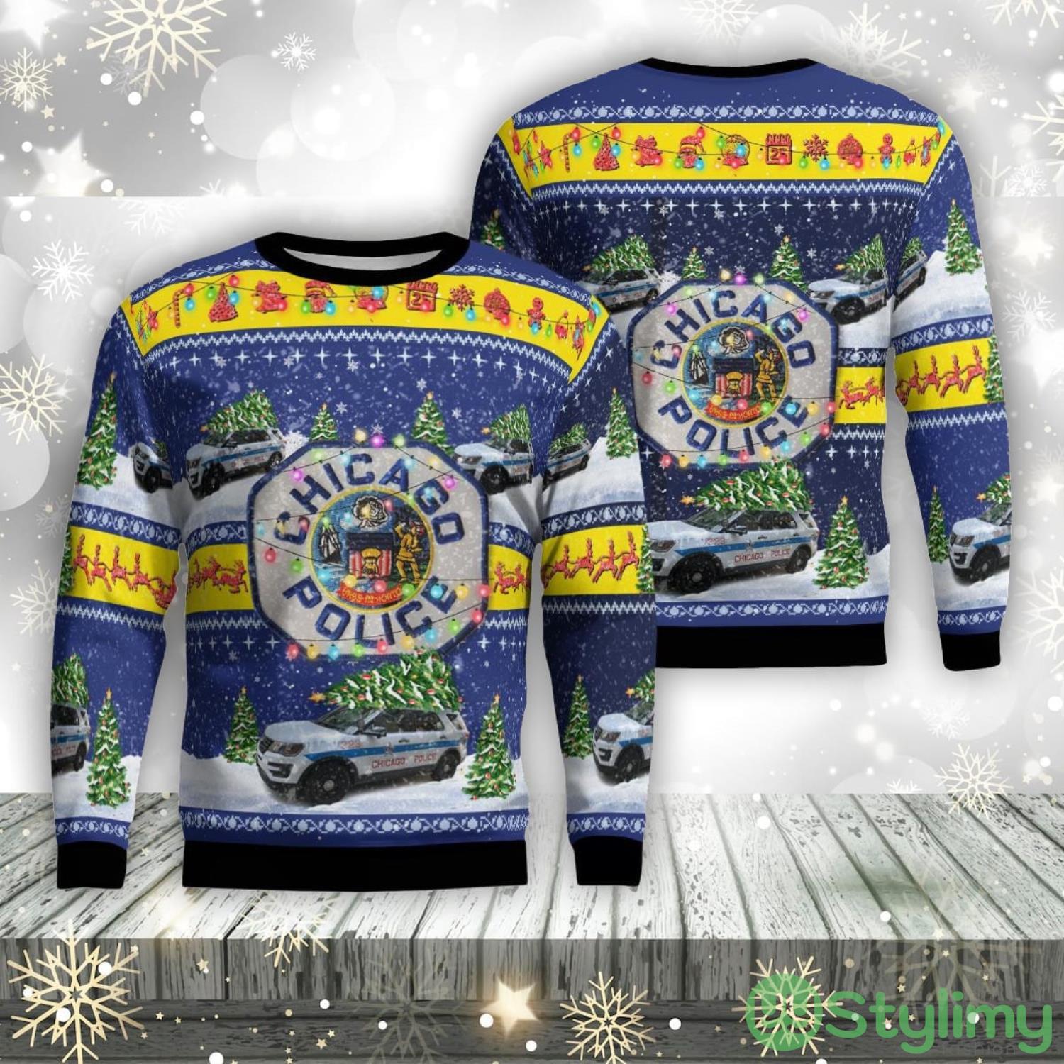 Chicago Police Ford Police Interceptor Utility Christmas Aop Ugly Sweater Family Gift 3 Chicago Police Ford Police Interceptor Utility Christmas Aop Ugly Sweater Family Gift Product Photo 1