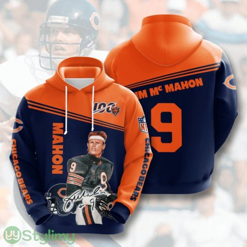 Chlcago Bear Jim Mcmahon 9 3D All Over Printed Hoodie For Men And Women Product Photo 1