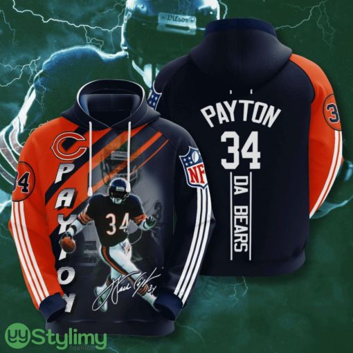 Chlcago Bear Payton 3D All Over Printed Hoodie For Men And Women Product Photo 1