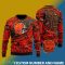 Cleveland Browns NFL Ugly Snowflakes Reindeer 3D Sweater Custom Number And Name - Cleveland Browns NFL Ugly Knitted Sweater Photo 2