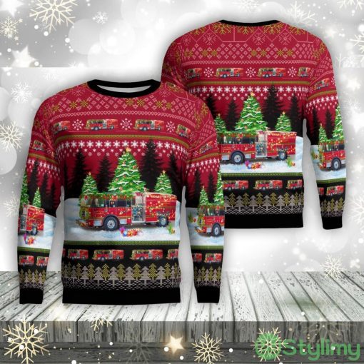 Conway, South Carolina, Horry County Fire & Rescue Aop Ugly Sweater Family Gift