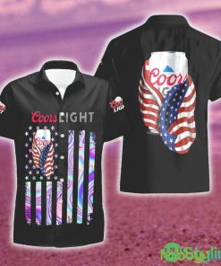 Coors Light Beer USA Flag Aloha Summer Beach Hawaiian Combo Shirt And Short Gift Hawaiian For Mens - Coors Light Beer USA Flag Aloha Summer Beach Hawaiian Shirt And Short_2