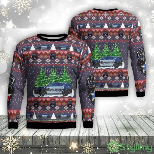 Corinth, Texas, Corinth Police Department Aop Ugly Sweater Family Gift Product Photo 1