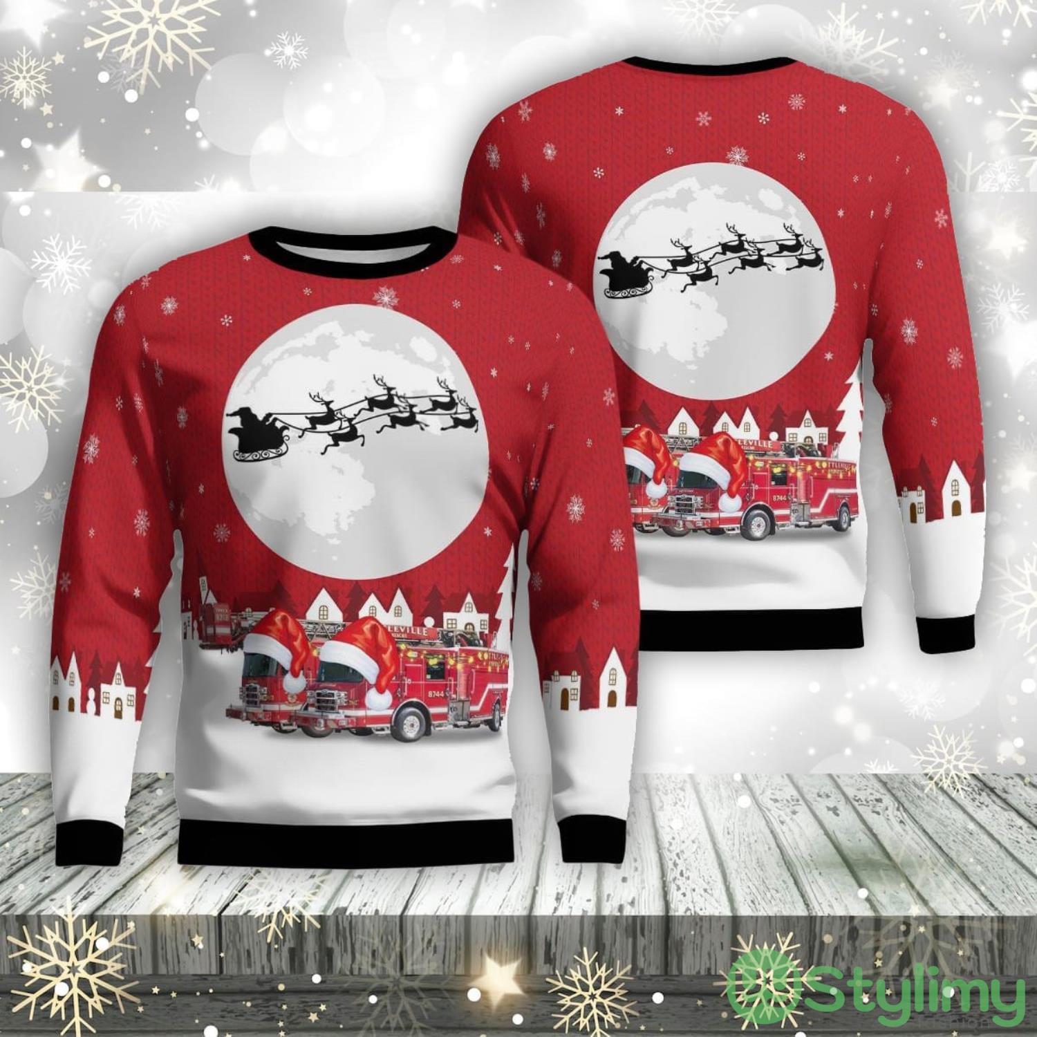Cottleville, Missouri, Cottleville Fire Protection District Aop Ugly Sweater Family Gift 3 Cottleville, Missouri, Cottleville Fire Protection District Aop Ugly Sweater Family Gift Product Photo 1
