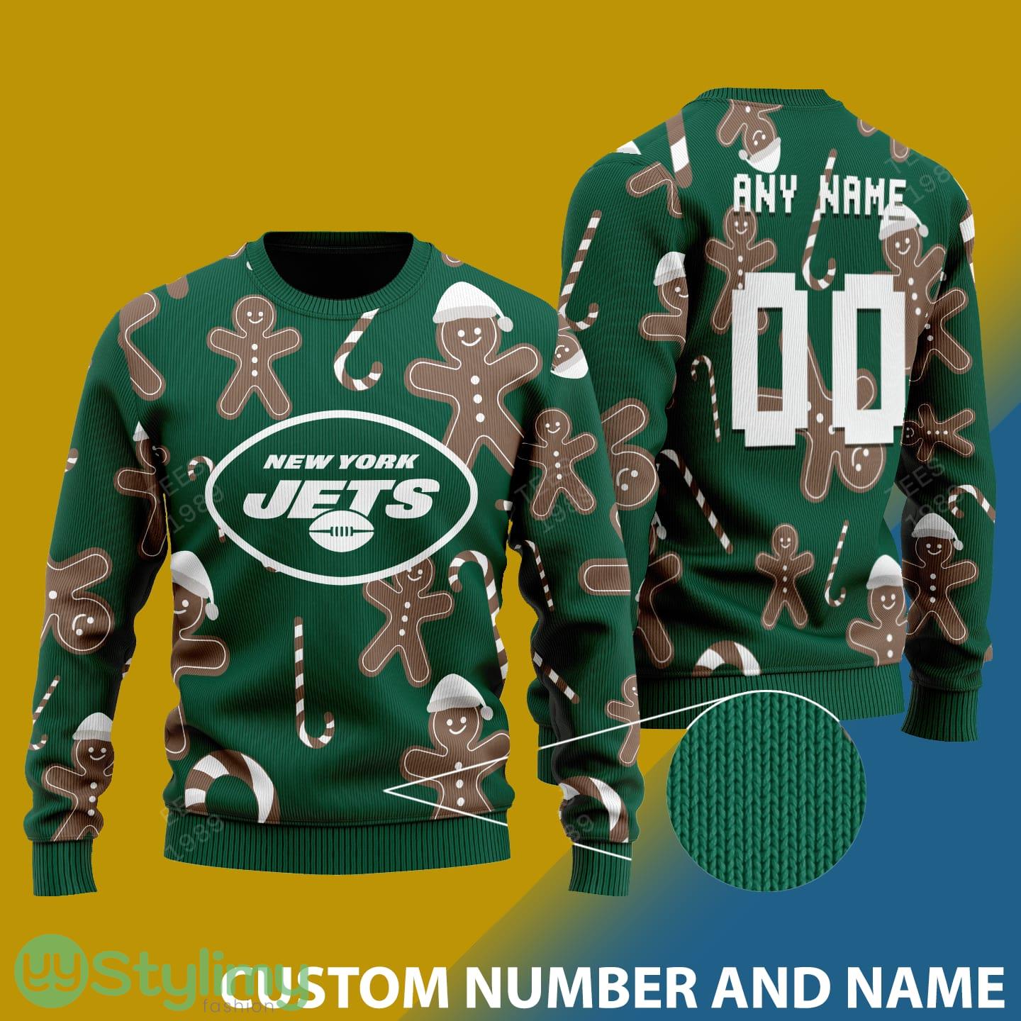 Custom Number And Name Jets Christmas Santa Bear Ugly Christmas Sweater 3 Custom Number And Name Jets Christmas Santa Bear Ugly Christmas Sweater - 001Jets - CUSTOMIZE YOUR NAME & NUMBER