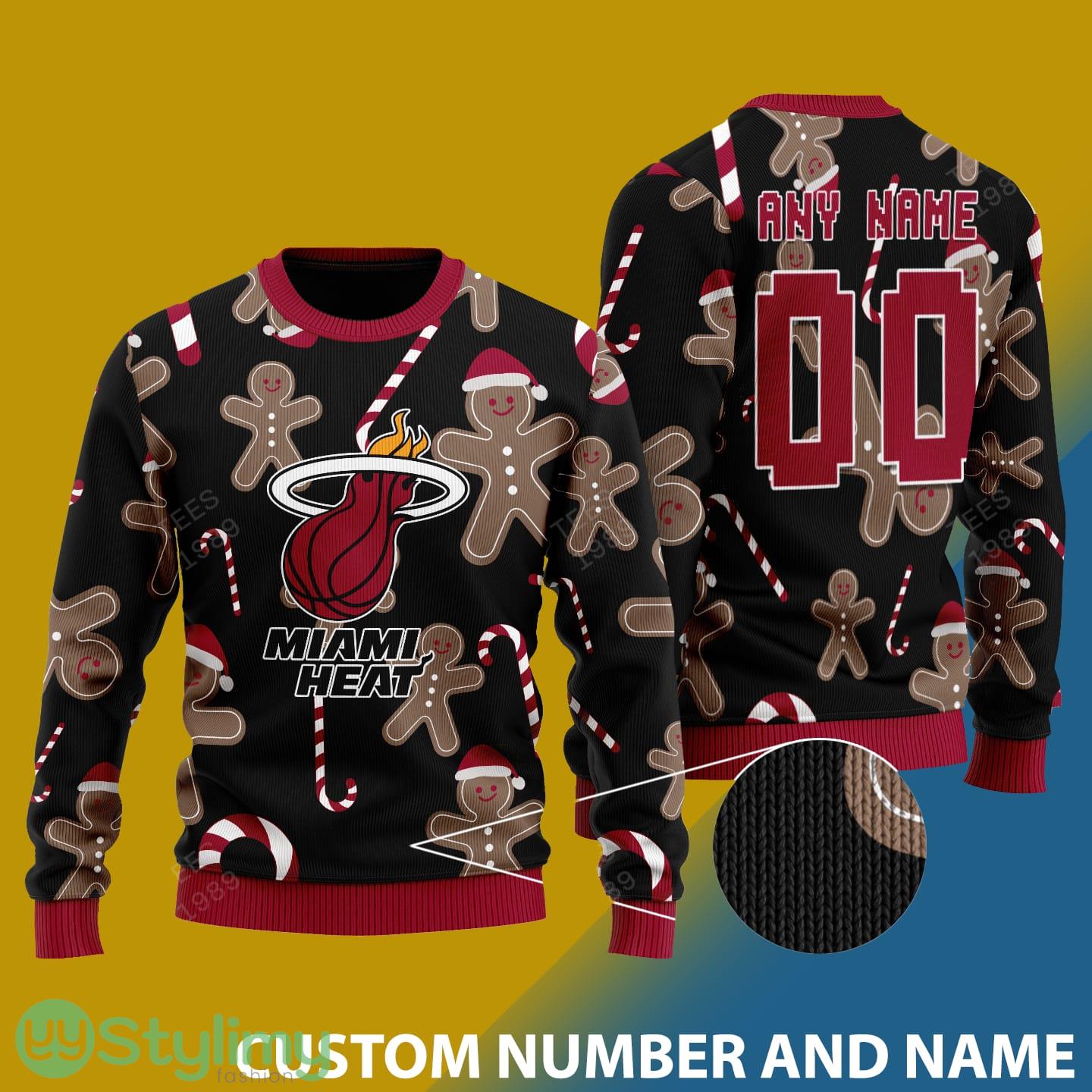 Custom Number And Name Miami Heat Christmas Santa Bear Ugly Christmas Sweater 3 Custom Number And Name Miami Heat Christmas Santa Bear Ugly Christmas Sweater - Miami Heat - CUSTOMIZE YOUR NAME & NUMBER