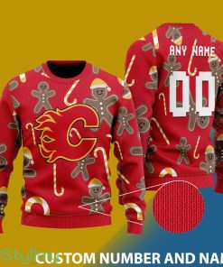 Custom Number And Name Montreal Canadiens Christmas Santa Bear Ugly Christmas Sweater - Montreal Canadiens - CUSTOMIZE YOUR NAME & NUMBER