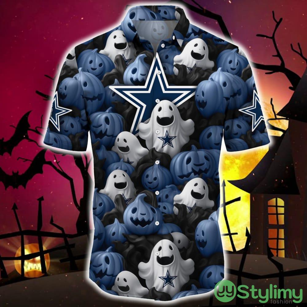 Dallas Cowboys Halloween Pumpkin Skull 3D Hawaiian Shirt For Fans Gift Christmas 2 Dallas Cowboys Halloween Pumpkin Skull 3D Hawaiian Shirt For Fans Gift Christmas - Dallas Cowboys Halloween Aloha Shirt Trending For This Season_3