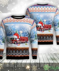 Danvers, Illinois, Danvers Community Fire Protection District Aop Ugly Sweater Family Gift Product Photo 1