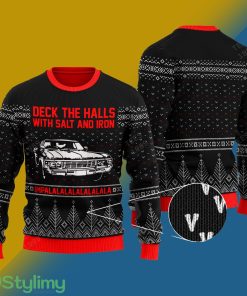 Deck The Halls with Salt and Iron Knitted Xmas Sweater Gift Men And Women - Deck The Halls with Salt and Iron Knitted Sweater Photo 1