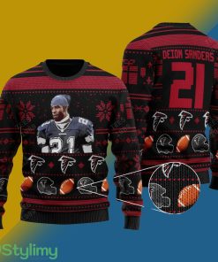 Deion Jones atlanta falcons NFL Knitted Xmas Sweater Gift Men And Women - Deion Jones atlanta falcons NFL Knitted Sweater Photo 1