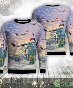 Delta Air Lines Boeing 757-232 Christmas Ugly Sweater 3d Xmas Gifty Gift Trens Product Photo 1