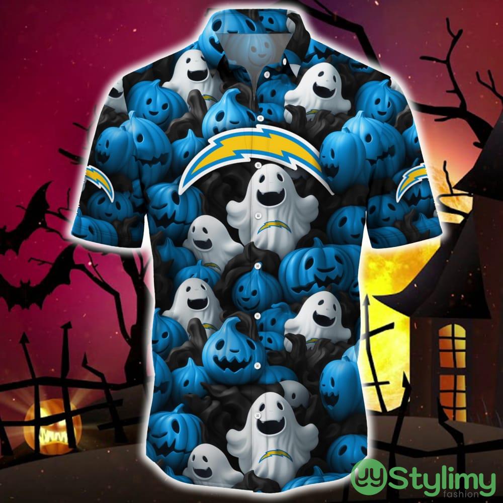 Denver Broncos Halloween Pumpkin Skull 3D Hawaiian Shirt For Fans Gift Christmas 2 Denver Broncos Halloween Pumpkin Skull 3D Hawaiian Shirt For Fans Gift Christmas - Denver Broncos Halloween Aloha Shirt Trending For This Season_3