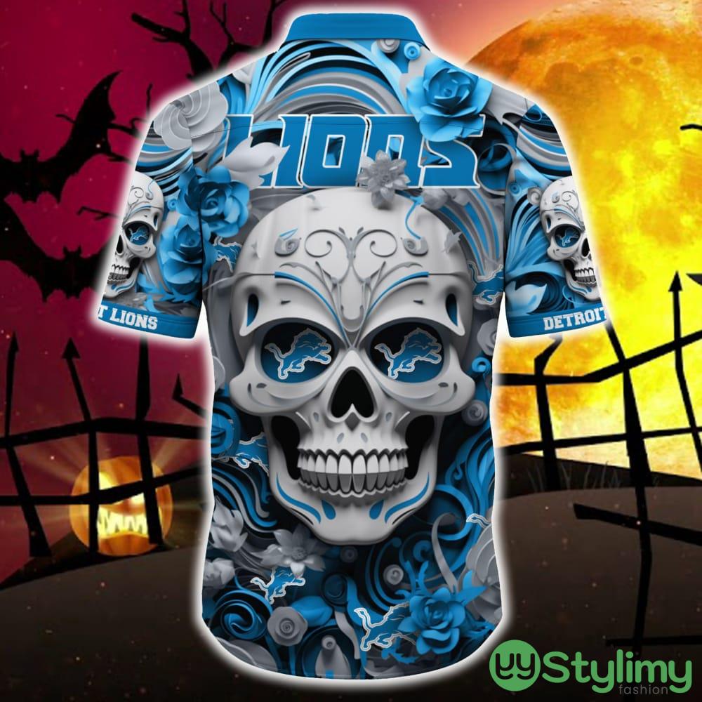 Detroit Lions Halloween Skull 3D Hawaiian Shirt For Fans Gift Christmas Men And Women 3 Detroit Lions Halloween Skull 3D Hawaiian Shirt For Fans Gift Christmas Men And Women - Detroit Lions Halloween Hawaii Shirt Trending New Arrivals_4