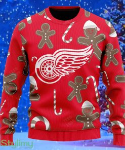 Detroit Red Wings Snowflakes Reindeer 3D Sweater Custom Number And Name - Detroit Red Wings - CUSTOMIZE YOUR NAME & NUMBER Photo 2