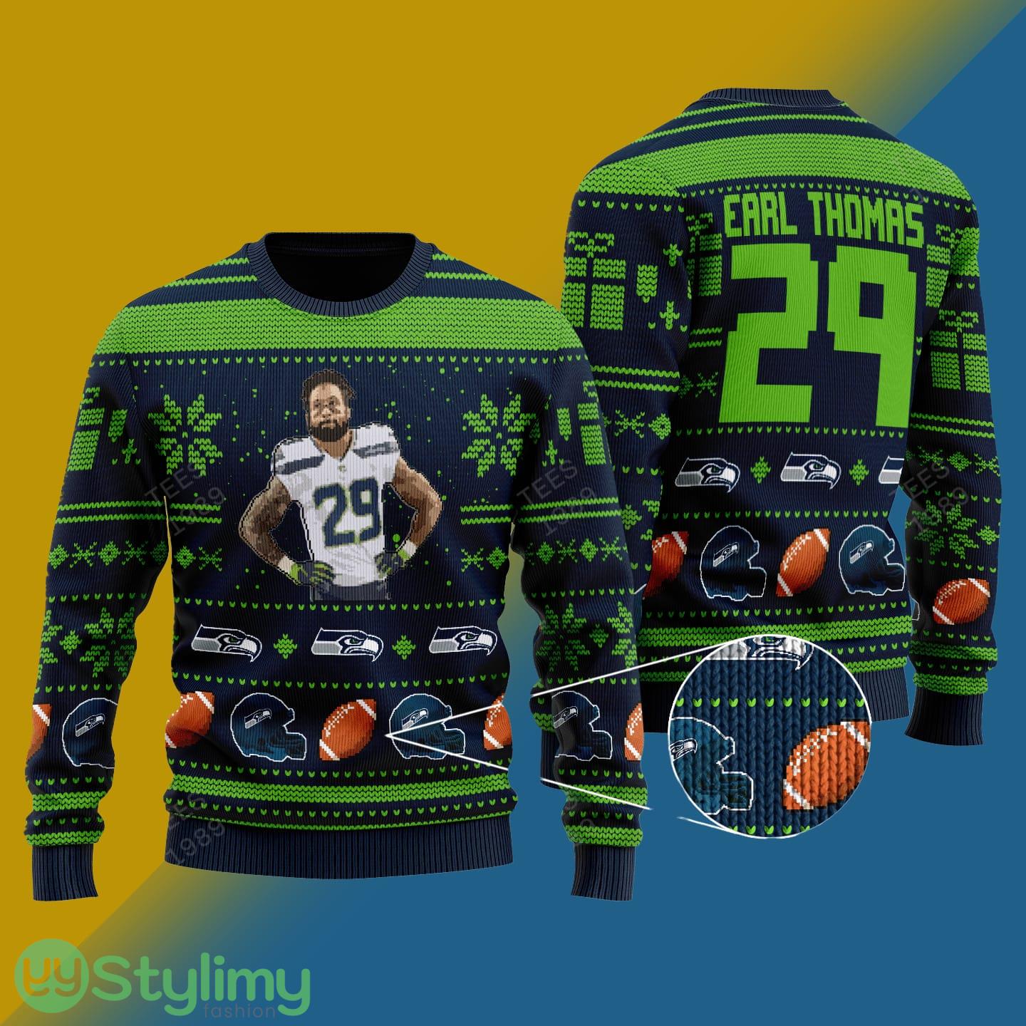 Earl Thomas seattle seahawks NFL Knitted Xmas Sweater Gift Men And Women 4 Earl Thomas seattle seahawks NFL Knitted Xmas Sweater Gift Men And Women - Earl Thomas seattle seahawks NFL Knitted Sweater Photo 1