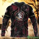 Florida State Seminoles All Over Printed 3D Hoodie Sweatshirt Zipper Hoodie Camo Hunting Perfect Gift Product Photo 3