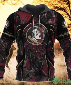 Florida State Seminoles All Over Printed 3D Hoodie Sweatshirt Zipper Hoodie Camo Hunting Perfect Gift Product Photo 1
