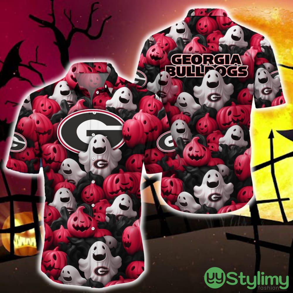 Georgia Bulldogs Halloween Pumpkin Skull 3D Hawaiian Shirt For Fans Gift Christmas 4 Georgia Bulldogs Halloween Pumpkin Skull 3D Hawaiian Shirt For Fans Gift Christmas - Georgia Bulldogs Halloween Aloha Shirt Trending For This Season_1