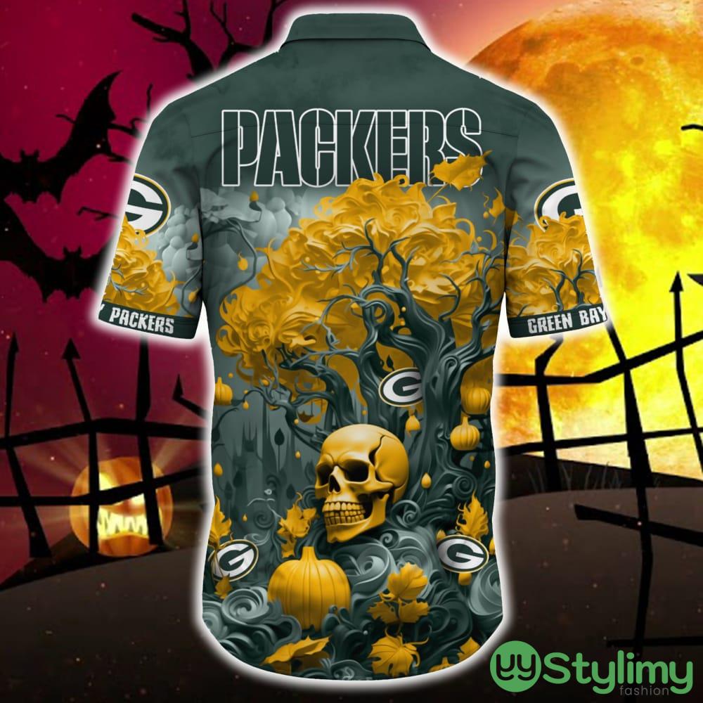 Green Bay Packers Halloween Trending Skull 3D Hawaiian Shirt For Fans Gift Christmas Men And Women 3 Green Bay Packers Halloween Trending Skull 3D Hawaiian Shirt For Fans Gift Christmas Men And Women - Green Bay Packers Halloween Skull Trending Hawaii Shirt New Arrivals_4