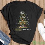 Green Bay Packers Love Christmas Tree 2023 T-Shirt - Ladies T-Shirt