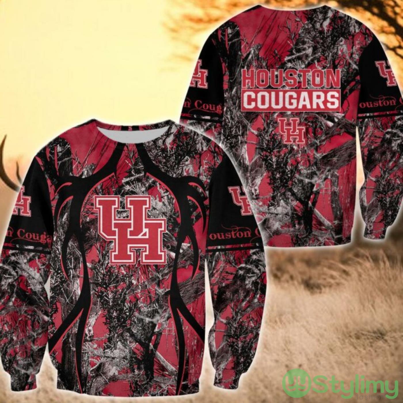Houston Cougars All Over Printed 3D Hoodie Sweatshirt Zipper Hoodie Camo Hunting Perfect Gift 4 Houston Cougars All Over Printed 3D Hoodie Sweatshirt Zipper Hoodie Camo Hunting Perfect Gift Product Photo 4