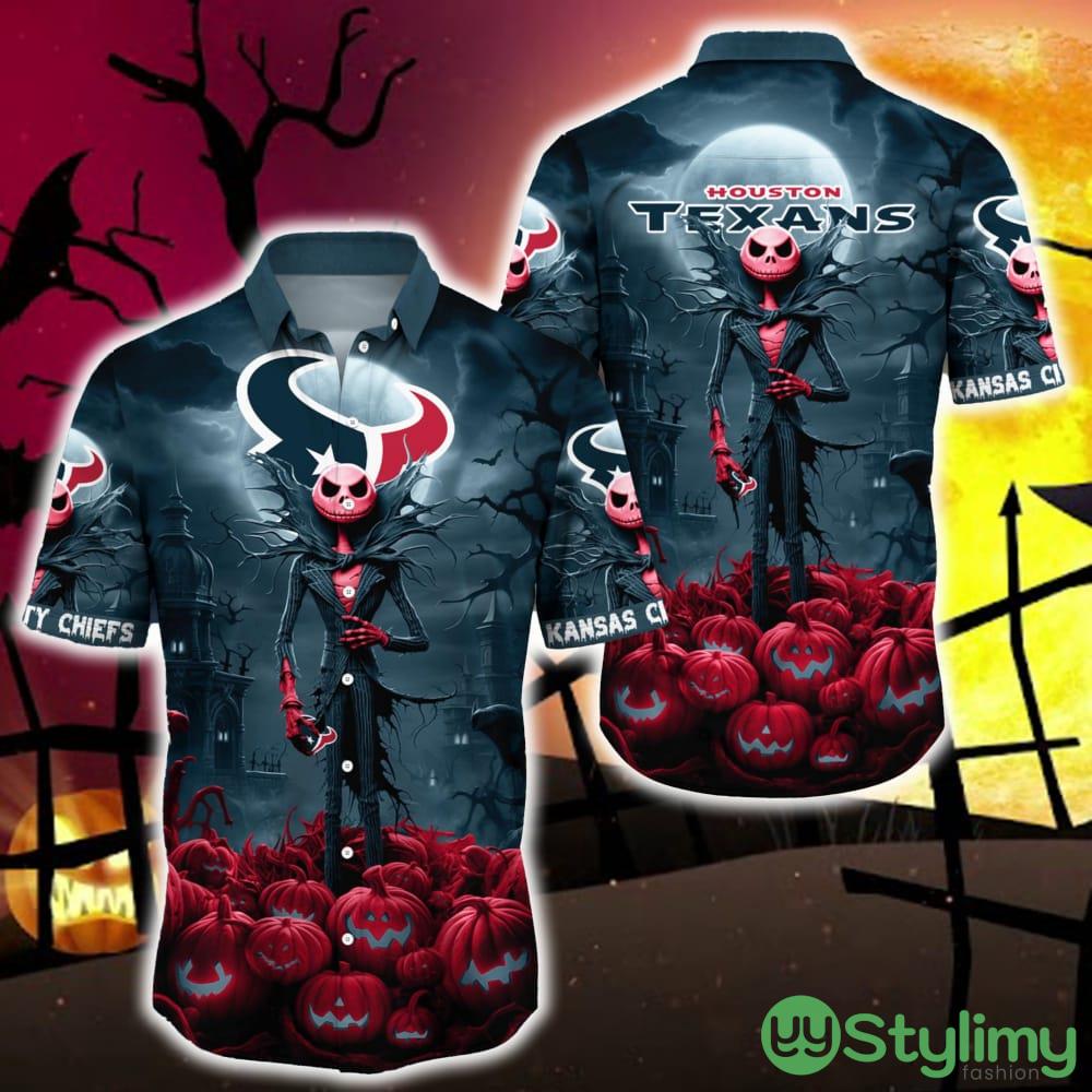 Houston Texans Halloween Jack Skellington 3D Hawaiian Shirt For Fans Gift Christmas Men And Women 4 Houston Texans Halloween Jack Skellington 3D Hawaiian Shirt For Fans Gift Christmas Men And Women - Houston Texans Halloween Jack Hawaii Shirt Trending For This Season_1