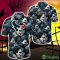 Houston Texans Halloween Pumpkin Skull 3D Hawaiian Shirt For Fans Gift Christmas - Houston Texans Halloween Aloha Shirt Trending For This Season_3
