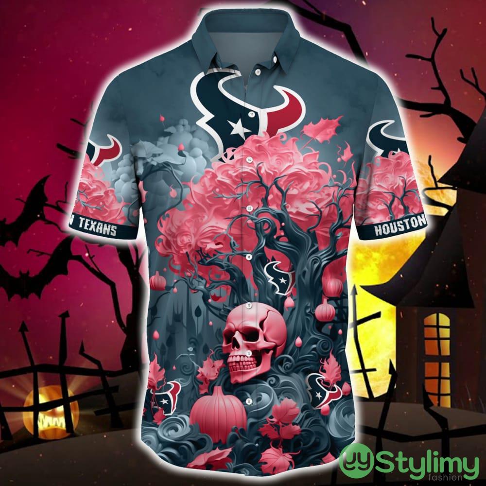 Houston Texans Halloween Trending Skull 3D Hawaiian Shirt For Fans Gift Christmas Men And Women 2 Houston Texans Halloween Trending Skull 3D Hawaiian Shirt For Fans Gift Christmas Men And Women - Houston Texans Halloween Skull Trending Hawaii Shirt New Arrivals_3