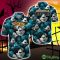 Jacksonville Jaguars Halloween Pumpkin Skull 3D Hawaiian Shirt For Fans Gift Christmas - Jacksonville Jaguars Halloween Aloha Shirt Trending For This Season_3