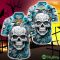 Jacksonville Jaguars Halloween Skull 3D Hawaiian Shirt For Fans Gift Christmas Men And Women - Jacksonville Jaguars Halloween Hawaii Shirt Trending New Arrivals_3