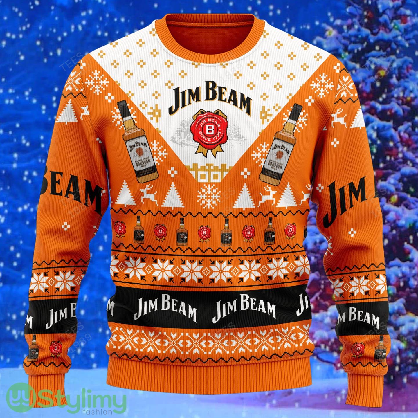 Jim Beam Whiskey Knitted Xmas Sweater Gift Men And Women 2 Jim Beam Whiskey Knitted Xmas Sweater Gift Men And Women - Jim Beam Whiskey Knitted Sweater Photo 2