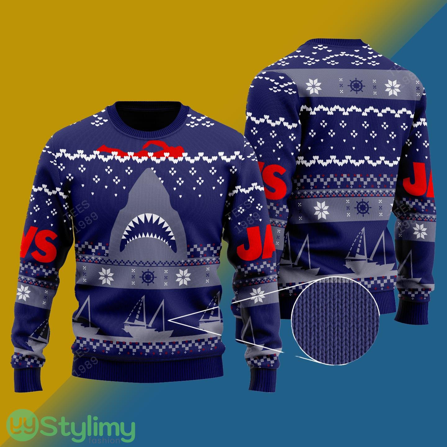 Knitted Jaws Jumper Knitted Xmas Sweater Gift Men And Women 3 Knitted Jaws Jumper Knitted Xmas Sweater Gift Men And Women - Knitted Jaws Jumper