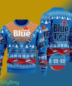 Labatt Blue Beer Knitted Xmas Sweater Gift Men And Women - Labatt Blue Beer Knitted Sweater Photo 1