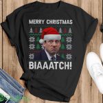 Merry Christmas Biaaatch Movie Quotes T-shirt, Michael Scott Christmas Shirt - G500 Gildan T-Shirt