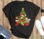 Merry Christmas Tree Supernatural Characters Chibi T-Shirt - Black Unisex T-Shirt