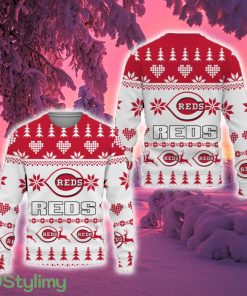 Merry Funny Cincinnati Reds Unisex Ugly Christmas Sweater New For Fans Gift Christmas - Merry Funny Cincinnati Reds Unisex Ugly Christmas Sweater New For Fans Gift Christmas