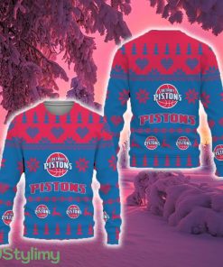 Merry Funny Detroit Pistons Unisex Ugly Christmas Sweater New For Fans Gift Christmas - Merry Funny Detroit Pistons Unisex Ugly Christmas Sweater New For Fans Gift Christmas