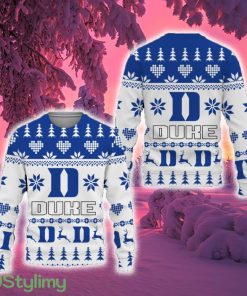 Merry Funny Duke Blue Devils Unisex Ugly Christmas Sweater New For Fans Gift Christmas - Merry Funny Duke Blue Devils Unisex Ugly Christmas Sweater New For Fans Gift Christmas