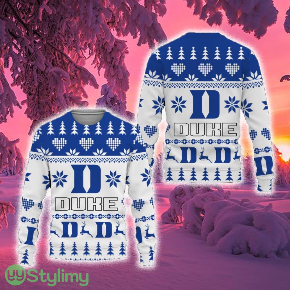 Merry Funny Duke Blue Devils Unisex Ugly Christmas Sweater New For Fans Gift Christmas 3 Merry Funny Duke Blue Devils Unisex Ugly Christmas Sweater New For Fans Gift Christmas - Merry Funny Duke Blue Devils Unisex Ugly Christmas Sweater New For Fans Gift Christmas
