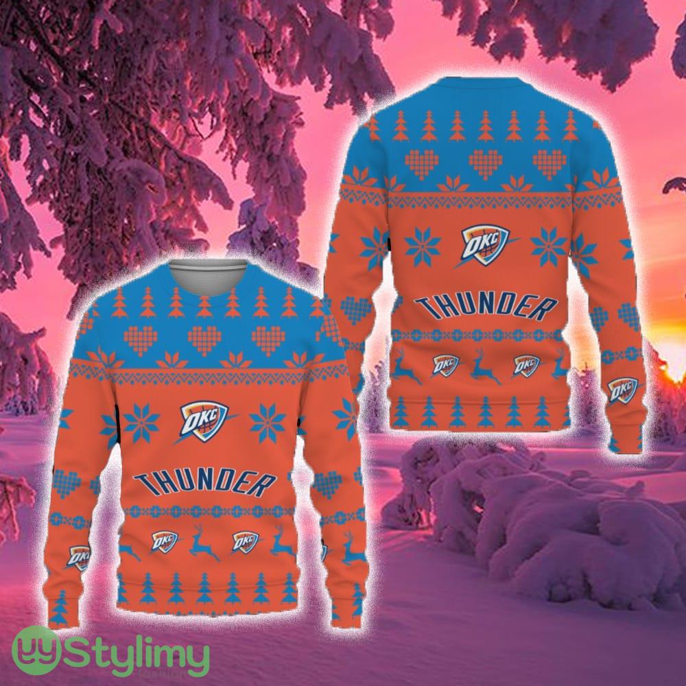 Merry Funny Oklahoma City Thunder Unisex Ugly Christmas Sweater New For Fans Gift Christmas 3 Merry Funny Oklahoma City Thunder Unisex Ugly Christmas Sweater New For Fans Gift Christmas - Merry Funny Oklahoma City Thunder Unisex Ugly Christmas Sweater New For Fans Gift Christmas