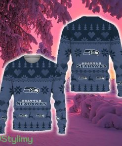 Merry Funny Seattle Seahawks Unisex Ugly Christmas Sweater New For Fans Gift Christmas - Merry Funny Seattle Seahawks Unisex Ugly Christmas Sweater New For Fans Gift Christmas